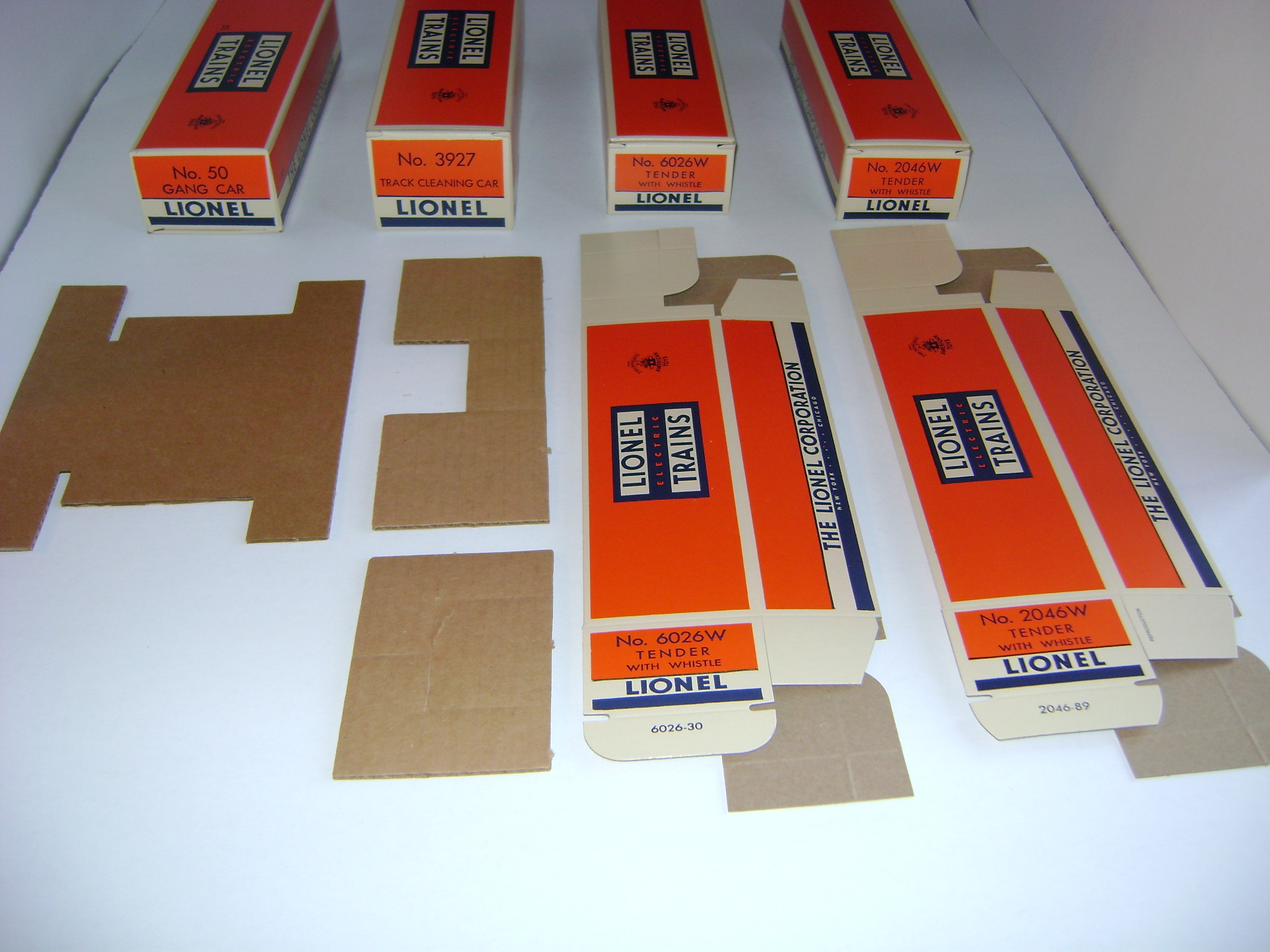 lionel train replacement boxes